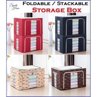 Home Organisation Storage Box Foldable Wardrobe Cabinet Shelving Home Decoration Decor Stackable