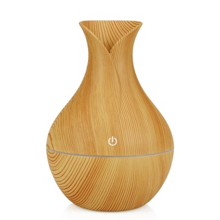 🔥VaseusbHumidifier Household Wood Grain Aromatherapy Humidifier Business Gift Petals Aroma Diffuser