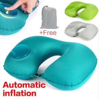 U Pillow U-shaped Travel Neck Pillow Inflatable Foldable Pillow