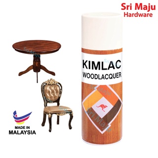 [Shop Malaysia] MAJU 9610 Kimlac Quality Spray Wood Lacquer Acrylic Based Aerosol Furniture Stained Varnish Varnis Syelek Kayu 400ml