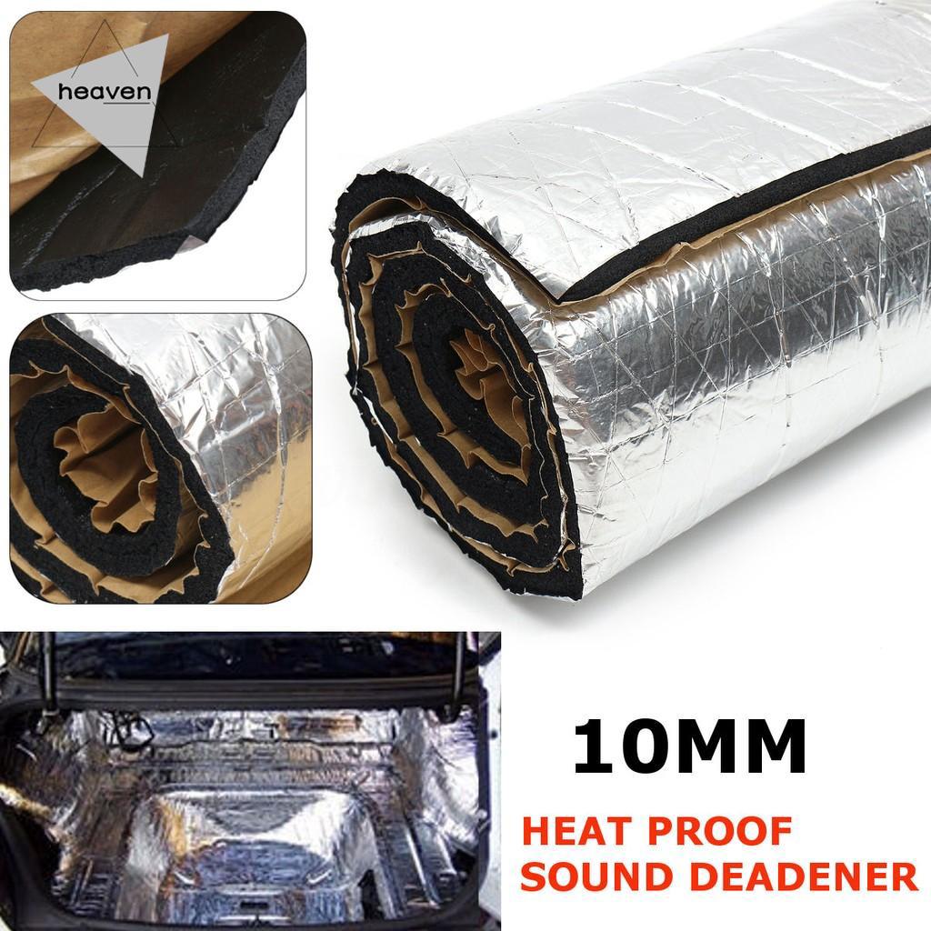 Car Sound Proofing 100x40cm Deadening Insulation Heat Shield Foam Mat 10mm (1)