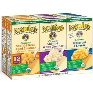 Annie's Organic Mac & Cheese Variety Pack (6 oz. box, 12 ct.) (03/2022 EXPIRY)