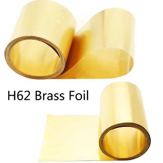 1Meter/Roll Thin Brass Sheet Strip Gold Film High Purity Brass Foil Plate H62 Thick 0.1/0.2/0.3/0.5MM*Width 20/30/50MM