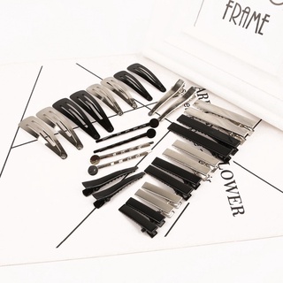 sansa.sg Wholesale 20Pcs Metal Ornaments Duckbill Square Hairpin Fitting Child Hair Pins For Women Hair Accessories Findings