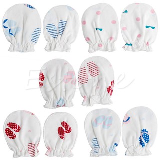 10Pairs Newborn Boy Girl Infant Soft Cotton Handguard Anti Scratch Mitten Gloves