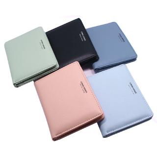 SHH Women's short wallet Korean version of the multi-card two-fold wallet, thin and light wallet