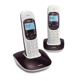 Vtech VT1301-2 Colour Design Twin Digital Cordless Phone -Purple