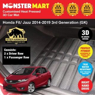 STEP ARMOUR Honda Fit Jazz 2014-2019 3rd Generation (GK) Customised 3D Car Mat