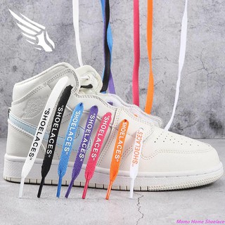 [Shoelacec]Adapted to Air Force No. 1 AF1 board shoes AJ1 shoes OW joint name SHOELACES letters offwhite lace flat