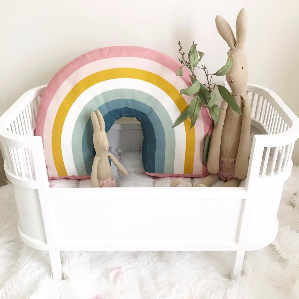 Nordic Rainbow Pillow Kids Rainbow Toys Baby Pillow Decorate Nursery Room Decor