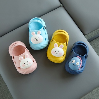 Ready Stock _ Children's Slippers Hole Shoes ea Anti-Slip Soft Sole Indoor Outdoor Wear Beach Cartoon Animal