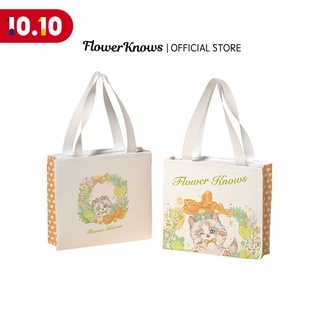 Flower Knows Kitty Fans Canvas Bag (1)