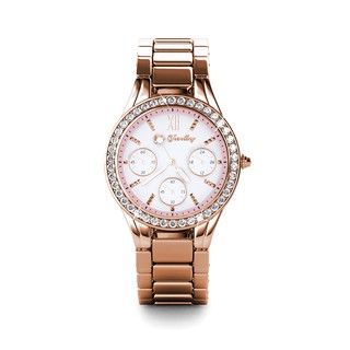 Pinkc Watch Rose Gold - Made with premium grade crystals from Austria