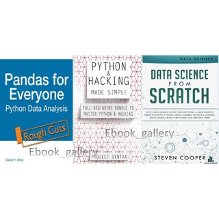 (3 in 1 set)📚🔥Python and Hacking Made Simple💻 | Data Science from Scratch🔥 | 🐼Pandas for Everyone <ebook>