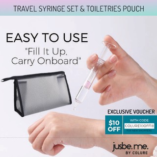 [JusBeMe] Travel Essential | Travel Pouch and Travel Syringe Set