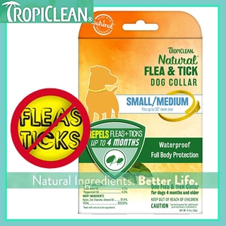 Tropiclean Natural Flea and Tick collar for dogs (small- fits up to 20" neck size)