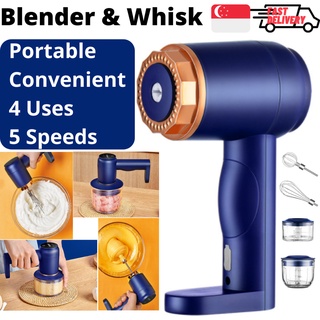 Plodon Portable Food Processor Blender Whisk Baby Multipurpose Wireless USB Charge Handheld Mixer Travel Codless