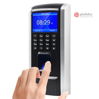 Ready in stock Aibecy Fingerprint Access Control Time Attendance Machine Biometric Time Clock Employee Checking-in Recorder Fingerprint/Password/ID Card Recognition Multi-language with Software Support U Disk Export Report fo