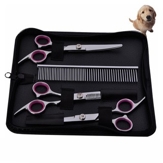 3Pcs Pets Hair Hairdressing Cutting Shears+Thinning Scissors+Down Curved Shears