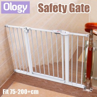 75cm-200+cm Steel Baby Safety Gate Safe Fence Pet Fencing Metal Two Way Auto Swing Dog Kids Child Protection Door Wall (1)