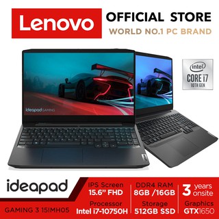 Lenovo IdeaPad Gaming 3i 15IMH05 | 15.6inch FHD | i7-10750H | 8GB RAM | 512GB SSD | GTX1650 | 3Y Warranty