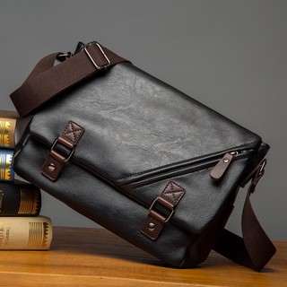 READY STOCK Leather Messenger Sling Men Briefcase Bag Handbag Business Work bag