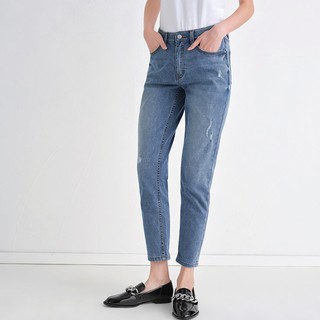 BOSSINI WOMEN REPREVE Low Waist Loose Fit Ankle Jeans
