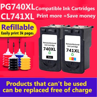 PG 740XL CL 741XL ink PG740XL CL741XL refilable ink cartridge compatible for Canon PIXMA MG2170 / MG2270 / MG3170
