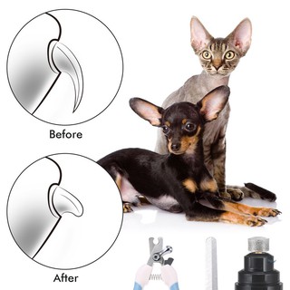 ▥✎[SY] Portable Electric Pet Dog Nail Grinder Rechargeable Nails Trimmer Clipper P