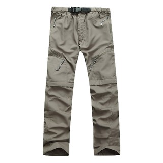 Men Quick-drying Pants Outdoor Camping Hiking Breathable Trousers Detachable Hot