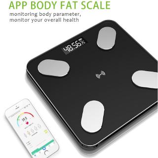 Bluetooth Electronic Scale Body Fat Scale Weight Scales Weighing for body Digital Weight Scales Toughened Glass LCD Display