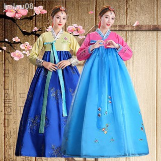 [Ready Stock+Free Shipping]◈Korean Costume Fresh Clan Female Long Today Adult Improved Hanbok Traditional Korean Palace Ancient Dance