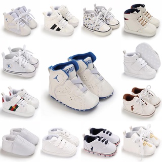 White Baby Shoes Casual Shoes Boys and Girls Soft Bottom Baptism Shoes Sneakers Newborn
