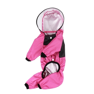 Explosive Pet Clothing for Dogs Four Seasons Universal Raincoat Four-legged Transparent Hat PU Waterproof Clothes Star Cute Pet Fashionable and Stylish Material Soft and Comfortable