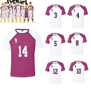 Haikyuu Cosplay Costumes Shiratorizawa Academy Uniform Jersey T-shirt School Volleyball Club Sportswear