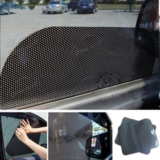 Car Curtain 2Pcs Car Side Rear Window Sun Shade Static Cling Solar Protection