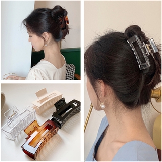 Large Catch Clip For Ins Sweet Girl Women Korean Hair Claws Clip Retro Face Wash Makeup Hair Clip Headband Fashion Hairpins Hair Accessories