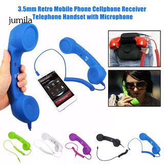 JUL 3.5mm Retro Mobile Phone Cellphone Receiver Telephone Handset with Microphone