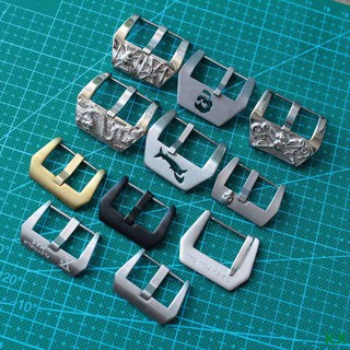 316 stainless steel carved silver buckle 20 22 24 26MM for Panerai leather strap buckle