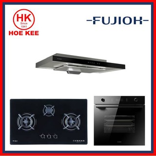 (HOB + HOOD + OVEN) Fujioh FH-GS5530 SVGL / FH-GS5530 SVSS Hob + Fujioh Slimline Hood FR-MS1990 + Fujioh FV-EL-61 Oven