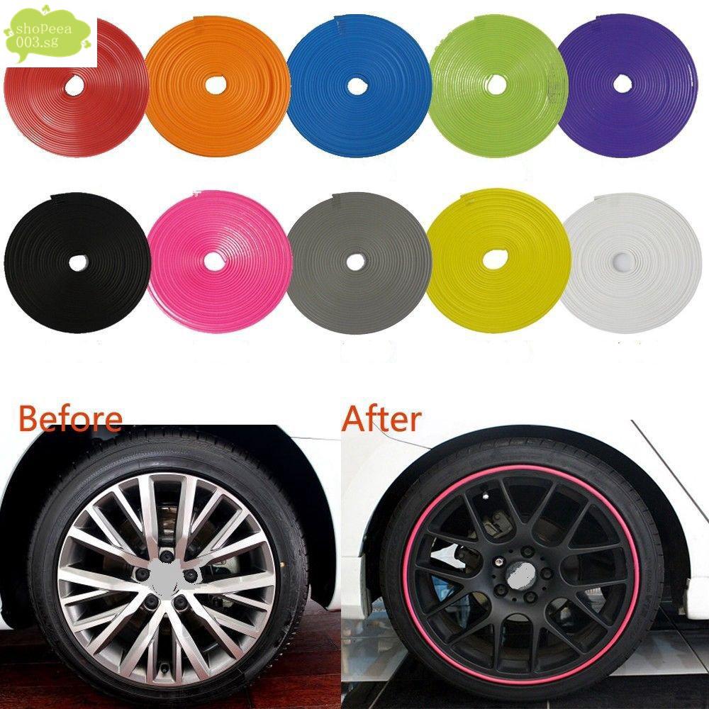 Edge Car Rim Hub Rubber Guard Wheel Protector Sticker Strip