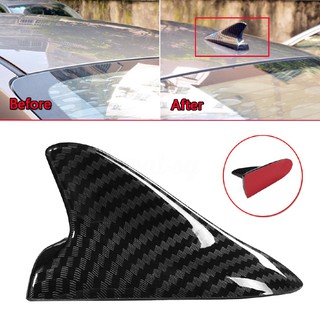 ❀❀Universal Carbon Fiber Look Style Shark Fin Antenna Radio FM/AM Decorate Aerial