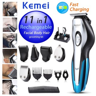 Kemei High Quality Pro 11 in 1 Hair Trimmer Shaver Body Hair Care Grooming Kit