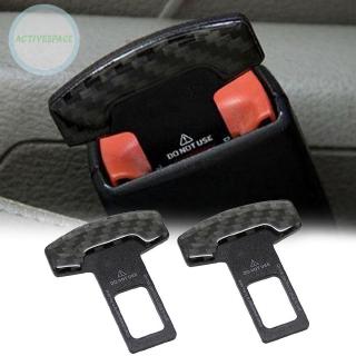 Car Truck Carbon Fiber Seat Safety Belt Lock Buckle Clip Universal