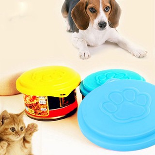 3Pcs/Set Reusable Pet Dog Puppy Food Can Tin Case Cover Cute Paw Pattern Z38
