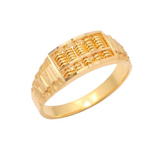 TAKA Jewellery 916 Gold Ring Abacus