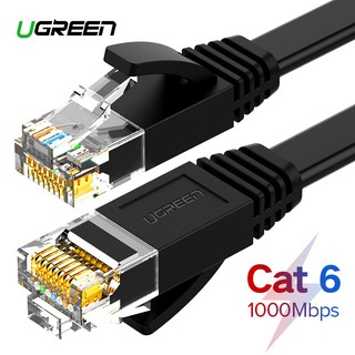 Ugreen 0.5/1/2/3/5/8/10/12/15M Cat6 Ethernet Flat Cable Lan Cable RJ45 Network Cord Computer