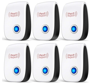 Pest Repeller - Electronic and Ultrasound Pest Repeller - Insects, Mosquitoes, Mice, Spiders Ants, Rats, Roaches Bugs Control - Friendly and Effective Pest Defender