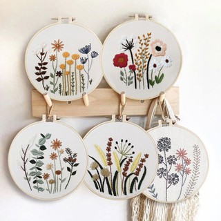 Home Collection DIY Embroidery Ribbon Set Beginners With Embroidery Shed Sewing Kit Cross-stitch Decoration