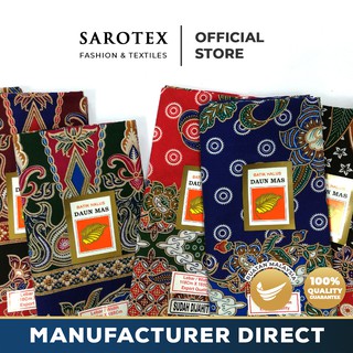 Batik Sarong Fine Leaf Batik Export Quality Ready To Sewing Various Styles Of Color Patterns